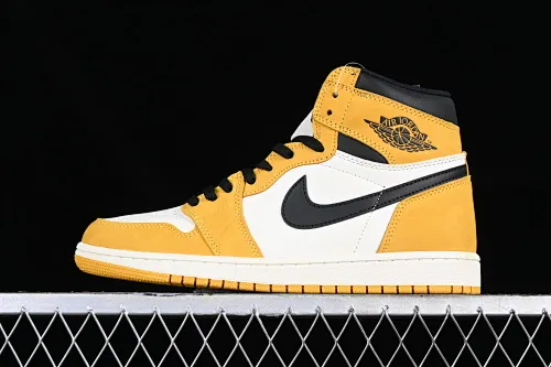 All categories Air Jordan Jordan series basketball shoes Air Jordan 1 High Air Jordan 1 High OG "Yellow Ocher" AJ1 Joe 1 earthy yellow high-top basketball shoes DZ5485-701